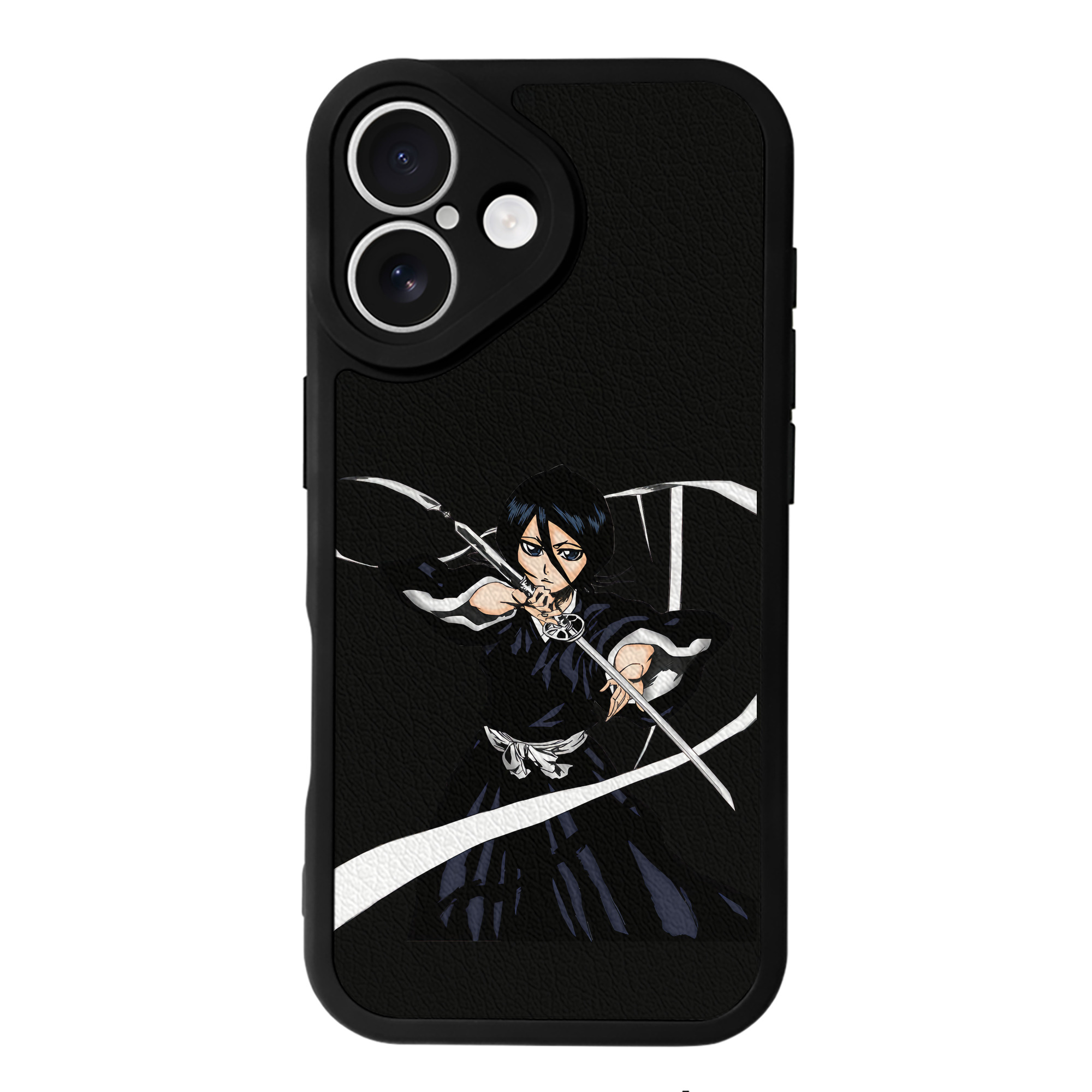 （画像用） ブリーチ 朽木ルキア BLEACH Kuchiki Rukia 【iPhone 16シリーズ対応】シリコンスマホケース（レザー調） 材質：シリコン